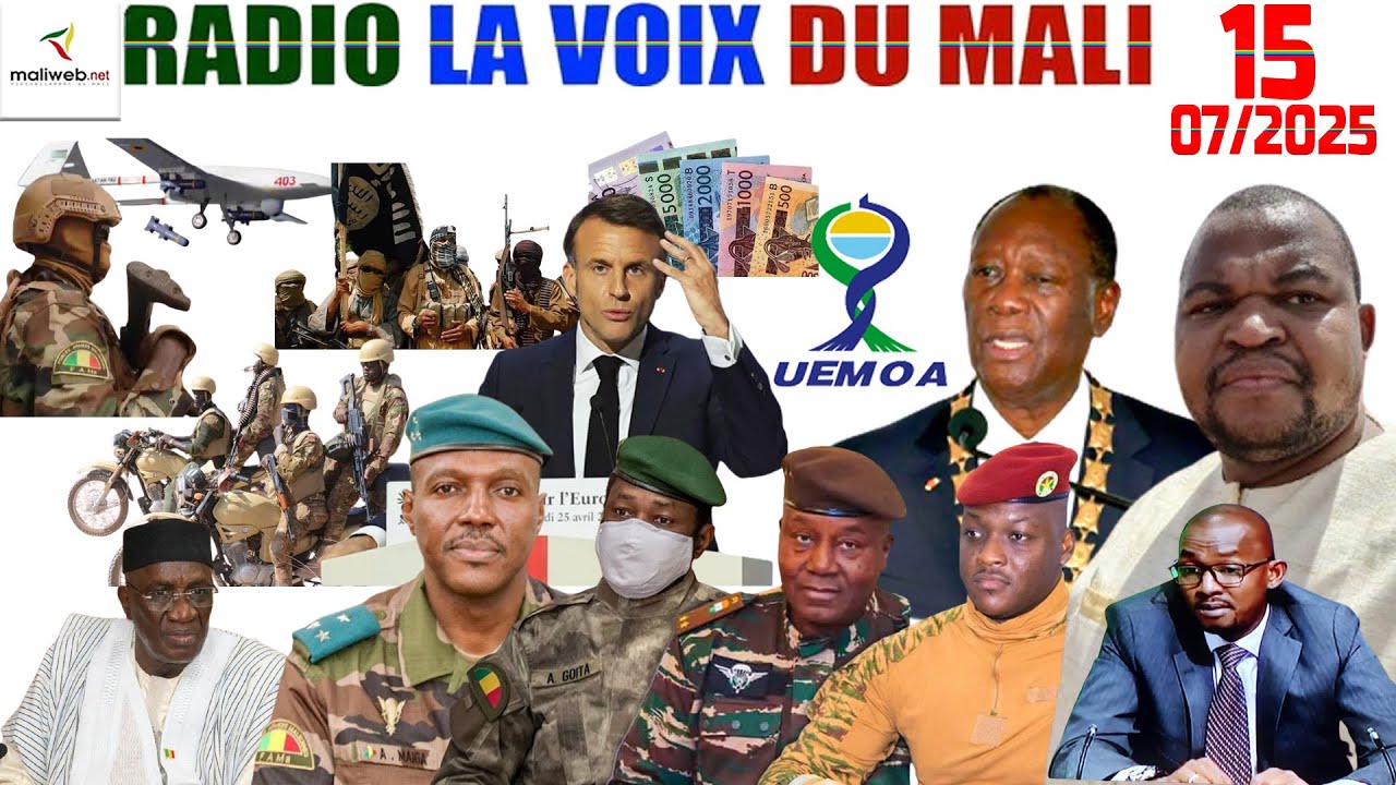 La Revue de Presse de la RADIO LA VOIX DU MALI du 15 Juillet 2025