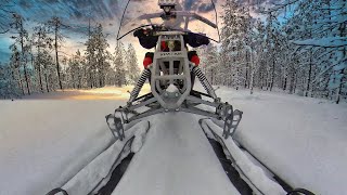 Мотобуксировщик на 600-ой гусенице с Лыжным модулем