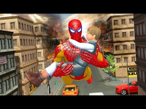 Spider Hero Gangster Crime 3D - The Amazing Spiderman Superhero Mission - Android Gameplay