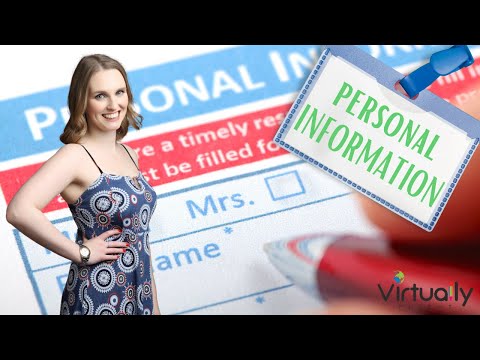 Personal Information in English (Beginners English)