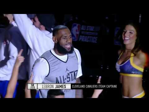 Team LeBron 2018 All-Star Practice Introductions