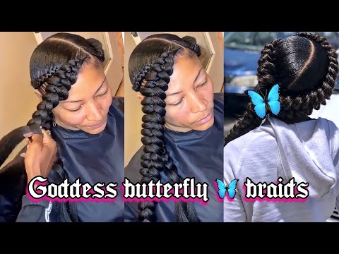 Two Quick And Easy Goddess BUTTERFLY BRAID ||...