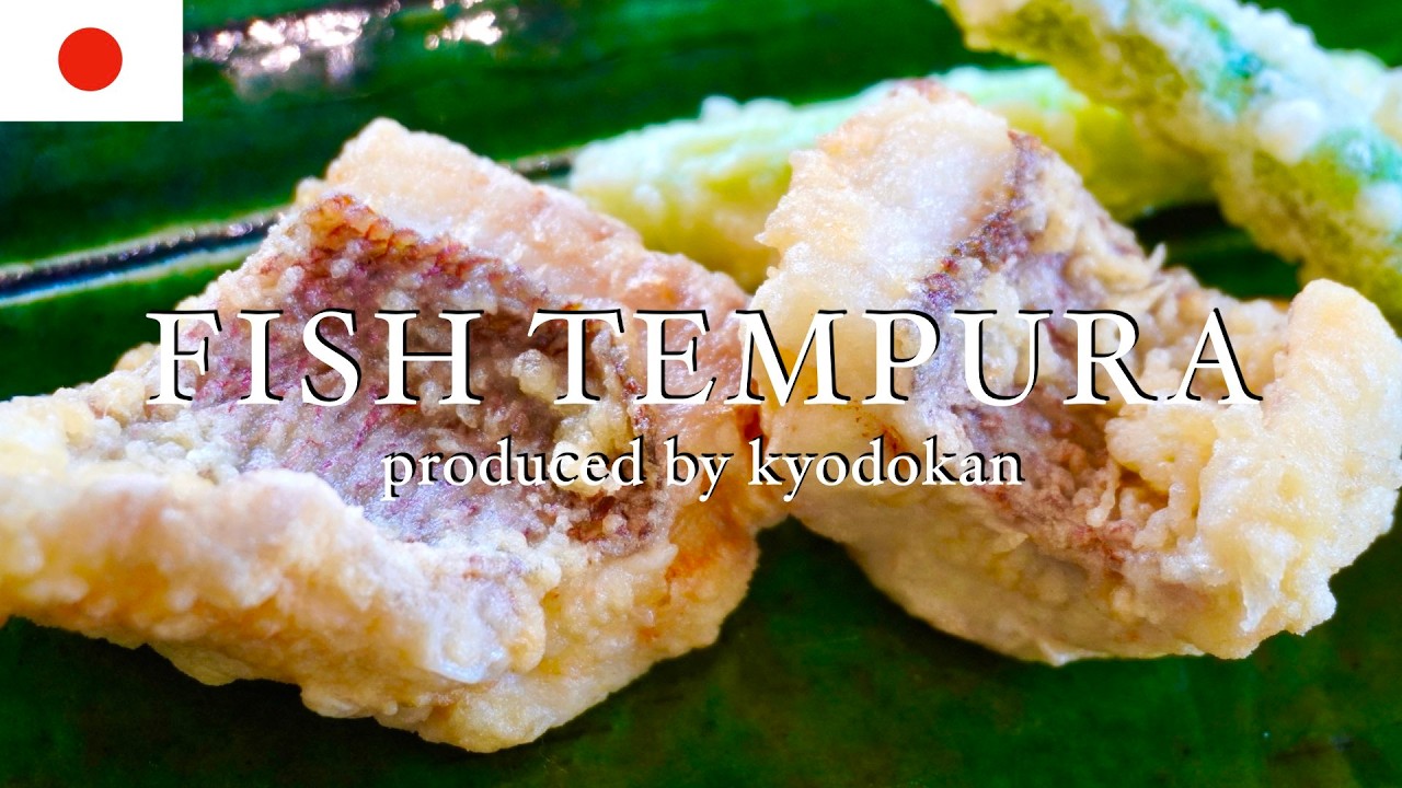 How to make Japanese fried fish(Tempura). Crispy and fluffy!