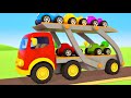 Helper Cars Full Episodes Cartoons For Kids Street Vehicles Car Transporter Racing Cars For Kids