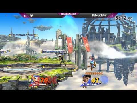 SW13 Smash Wii U - Gyo (Diddy) vs TheNotSoShyGuy (Little Mac) - Losers Bracket