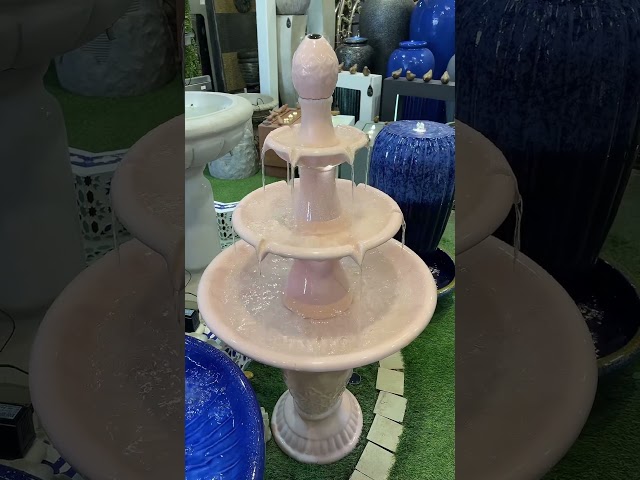 نافورة سيراميك لون روز