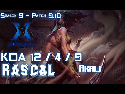 KZ Rascal AKALI vs JAX Top - Patch 9.10 KR Ranked