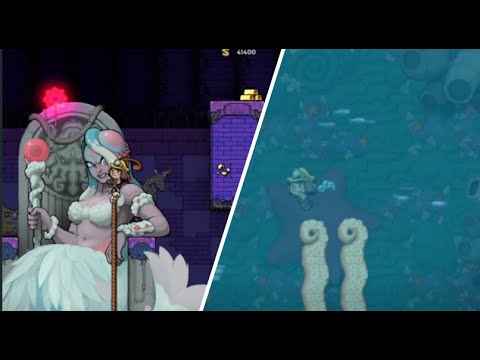 Spelunky 2 | NEW Tentacle Trap in Tiamat's Throne