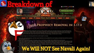 Prophecy Removal in 3.17.0! Goodbye Navali!  We will NOT See you Again! :(