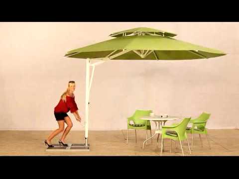 Caravita Belvedere Side Mast Patio Umbrella