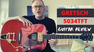 Video thumbnail for GRETSCH 5034TFT RANCHER WITH BIGSBY REVIEW - IS IT A TOY OR A SERIOUS GUITAR?!! by Tastes Like Country (Rockabilly Revolution)
