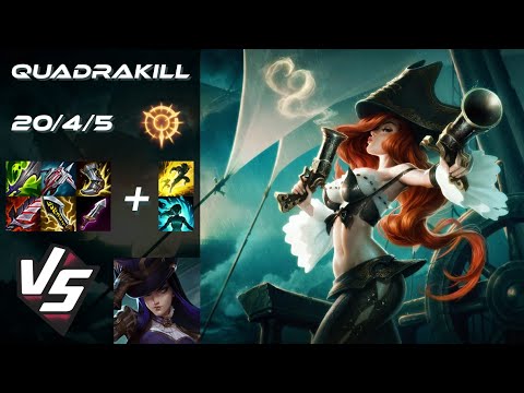 BOTTOM Miss Fortune vs Caitlyn [QUADRAKILL] - EU Grandmaster Patch 14.18