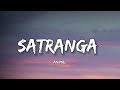 ANIMAL- Satranga (Lyrics) | Arijit | Ranbir Kapoor | Rashmika