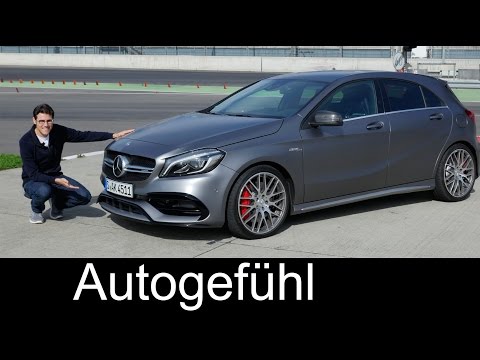 Mercedes-AMG A45 FULL REVIEW test driven A-Class A-Klasse Facelift A200d & A250 Sport all-new neu