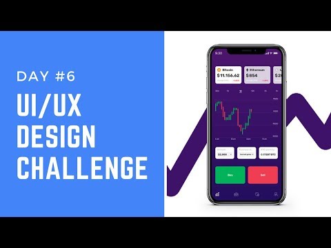 Design Cryptocurrency Trading App | DAY #6 UI/UX Design Challenge