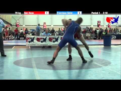 Ben Haas vs. Francisco Soler at 2013 ASICS University Nationals - FS
