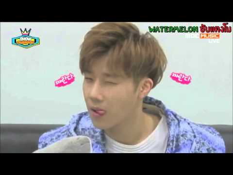 [THAISUB] 150520 Show Champion Backstage ซองกยูคุยกับฉลาม