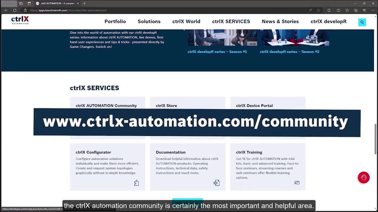 ctrlX AUTOMATION Community Overview