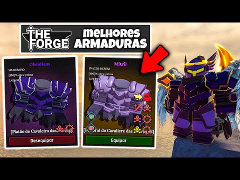 Como fazer as MELHORES ARMADURAS no THE FORGE do ROBLOX!