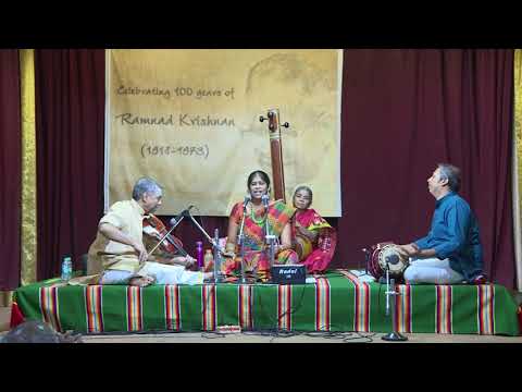 RAMNAD KRISHNAN 100 Dr Nanditha Ravi Concert   16 06 2018