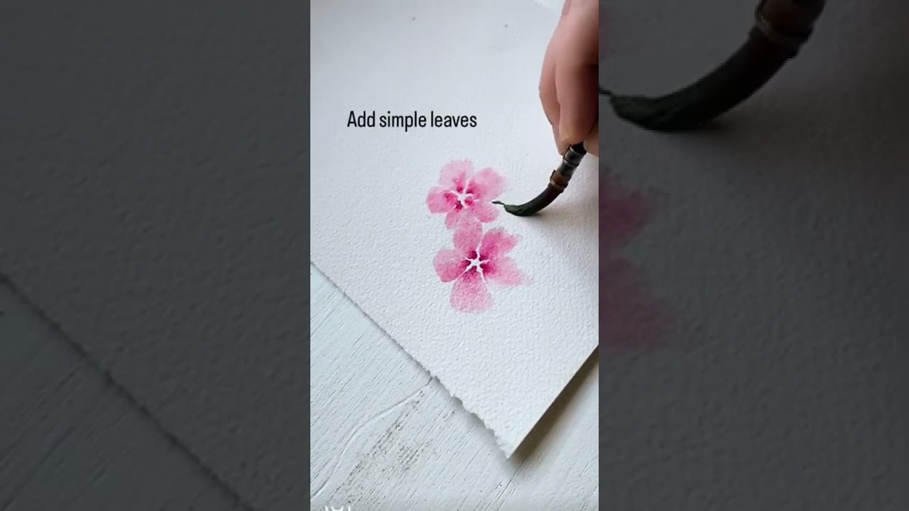 If you’re stuck with watercolor flowers, try this easy way to paint perfect little petals every time