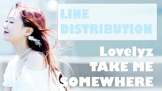 Lovelyz - 'Take Me Somewhere' Line Distribution (Color Coded)
