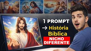 Como criar vídeos de histórias bíblicas estilo ANIME com IA que explodem de visualizações no YouTube