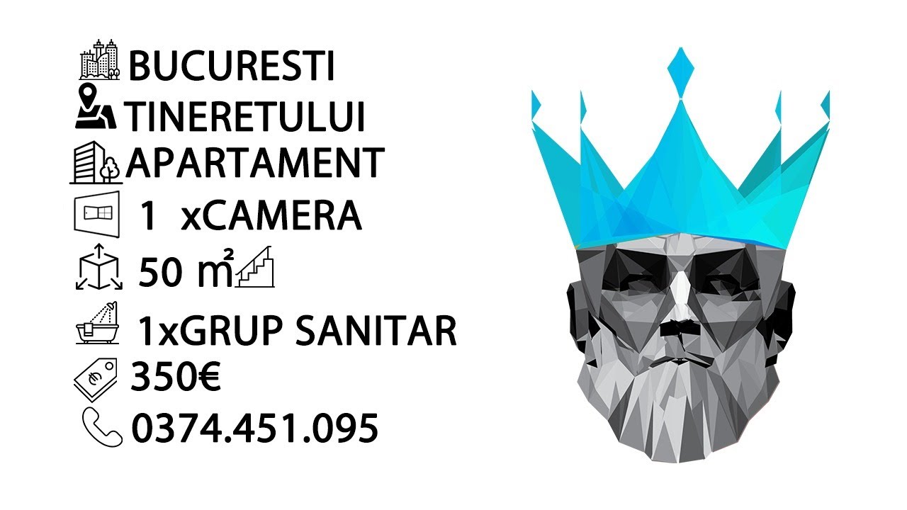 Tur video Tineretului | Garsoniera | 2 Balcoane | Se mobileaza la cerere