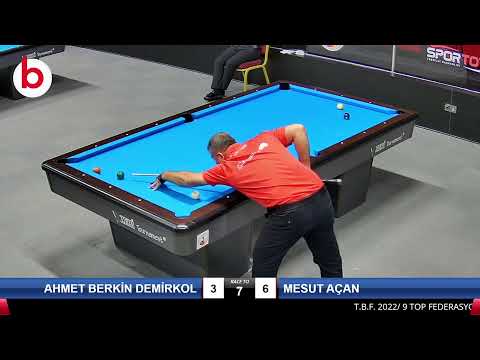 AHMET BERKİN DEMİRKOL & MESUT AÇAN Bilardo Maçı - 