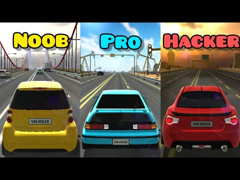NOOB vs PRO vs HACKER -- Racing Limits