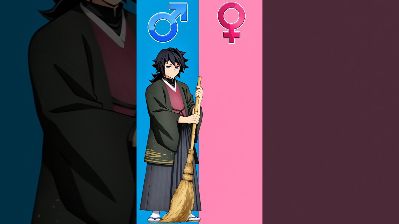 Demonslayer Characters gender swap #giyu #demonslayer #anime #animeedit #editing