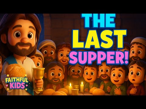The Bible for Kids - The Last Supper 🍞 | Bible Story Song for Kids – Jesus Shares the Bread and Cup