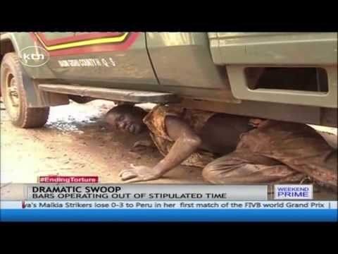 Hilarious drama in Eldoret as Police attempts to arrest drunkards