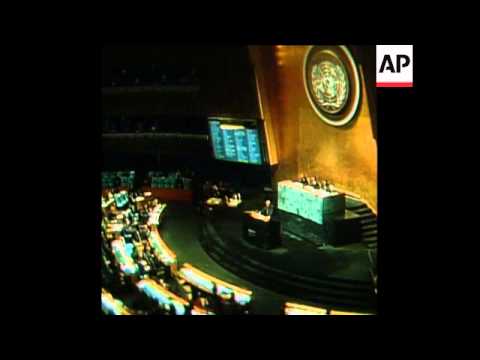 SYND 25 9 74 CALLAGHAN SPEAKS TO UN GENERAL ASSEMBLY