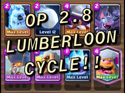 INSANE LUMBERLOON DECK ON LADDER!!-CLASH ROYALE
