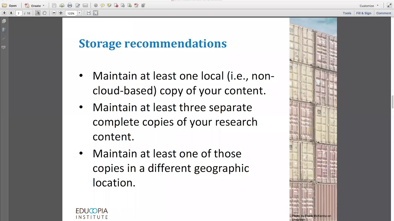 Electronic Thesis and Dissertation Toolkit: Storage