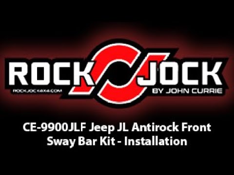 RockJock's Jeep JL Front Antirock Sway Bar Installation.