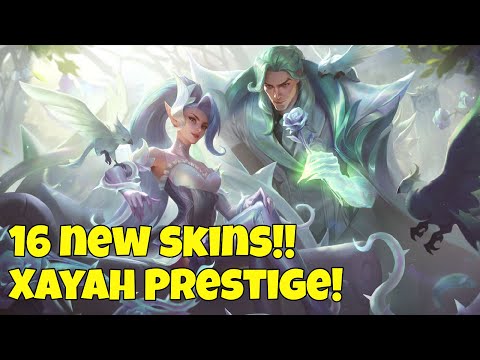 16 NEW SKINS New Prestige Skin Patch 12.2 & 12.3 League of Legends Season 12