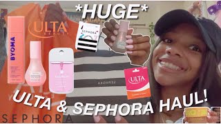 *HUGE* ULTA & SEPHORA HAUL: SKINCARE,BODY CARE, & MAKEUP!!