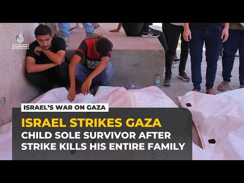 Palestinian child sole survivor after Israeli strike kills his entire family in Gaza
