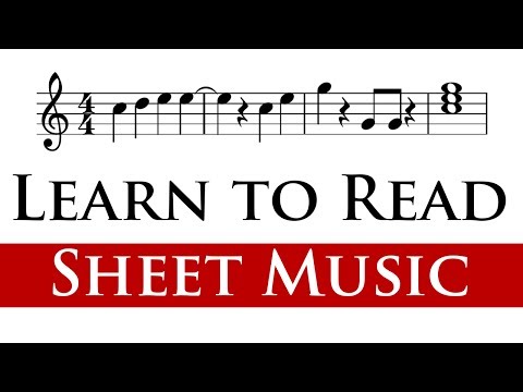 Reading Sheet Music for Beginners (1/4) Video