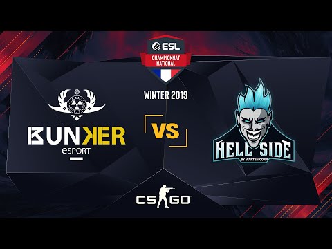 CS:GO - Bunker Esport  vs Hellside - Dust 2 - Championnat National ESL - Winter 2019 - Map 2