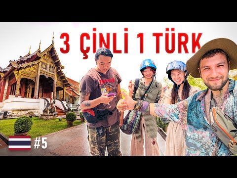 Tayland'da 3 Çinli 1 Türk - Chiang Mai Gece Pazarı