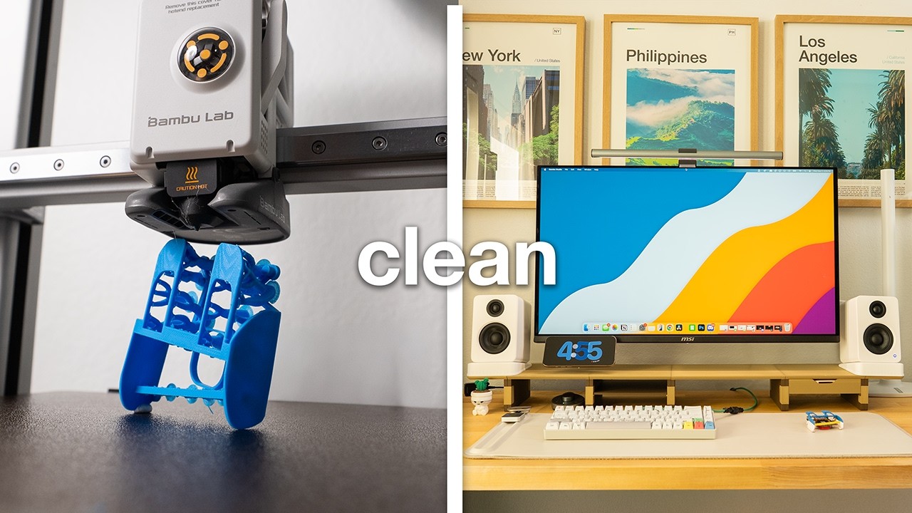 I 3D Printed 75% Of My Desk Setup (and it fixed everything)