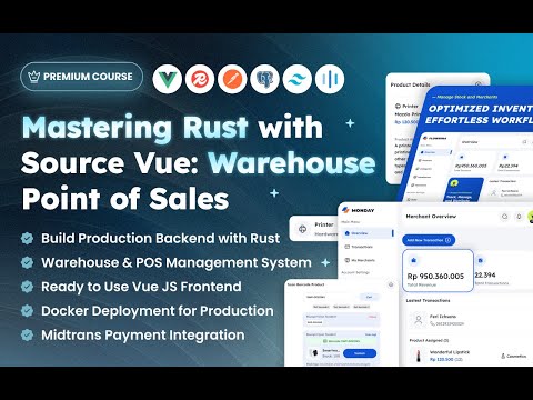 Foto kelas Mastering Rust with Source Vue: Warehouse & Point of Sales