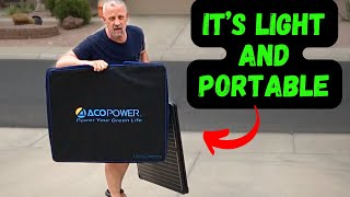 Discover the Future: Testing the 200W Lightweight Solar Suitcase by ACOPOWER!
