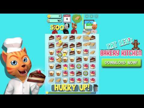 Cat Leo's Bakery Kitchen Game Video