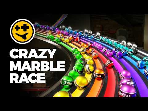 Crazy Team Marble Race!  | #marbles #marblerun #engineering #physics #marblerace #asmr #sensory