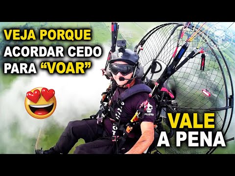 OLHA O VISUAL QUE O VOO DE PARAMOTOR CEDINHO PROPORCIONA