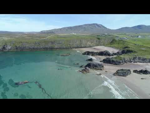 Drone footage of Sango Bay